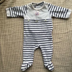 Jacadi Paris Velour Footed Sleeper